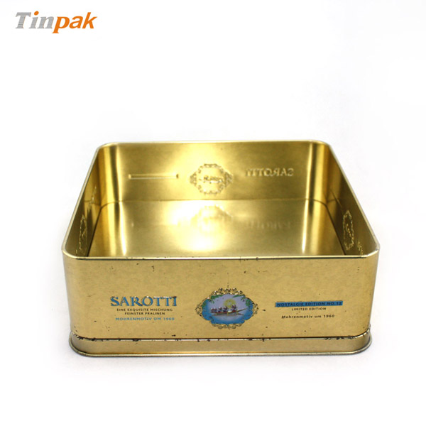 stackable chocolate tin box
